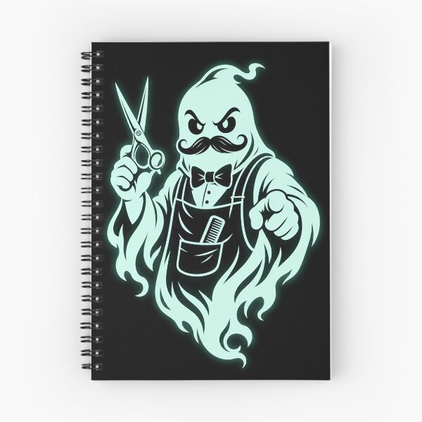 Item preview, Ghost Barber – Spooky Barber Ghost | Funny Horror Hairdresser Design designed and sold by Jandedan.