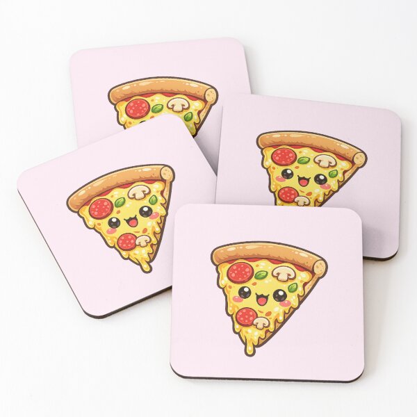 Item preview, Kawaii Pepperoni Pizza Slice designed and sold by Sommium .
