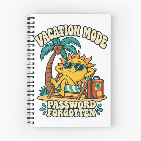 Item preview, Vacation Mode Password Forgotten Funny Travel Retro Art designed and sold by VisualArtsOasis.