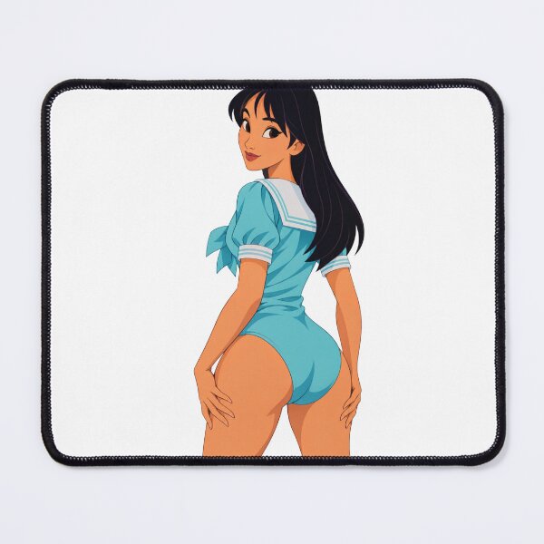 Item preview, Retro Sailor Cartoon Pin Up – Blue Nautical Girl designed and sold by Hollow Moon Studios..