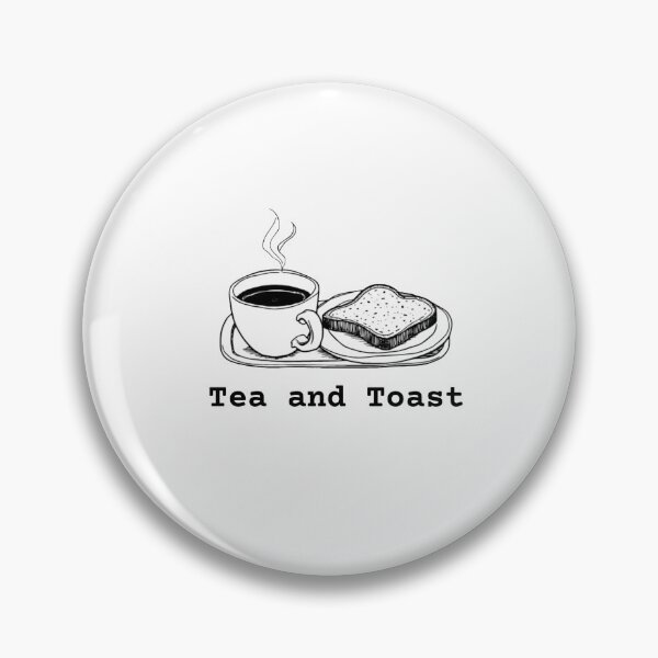 Item preview, Minimalist Tea and Toast Cozy Breakfast Line Art Typography Design designed and sold by By The Moon.