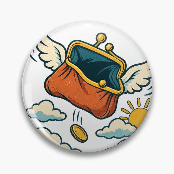 Item preview, Booked The Flight Forgot The Budget Funny Travel Slogan Art designed and sold by VisualArtsOasis.