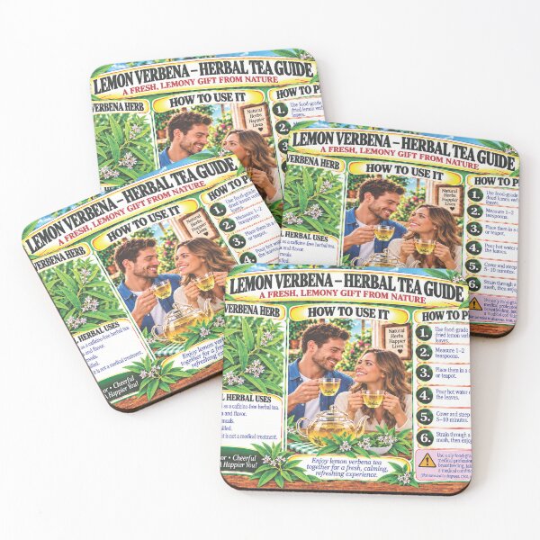 Item preview, Lemon Verbena Herbal Tea Guide designed and sold by New Wave Artworks & Odds &Ends.