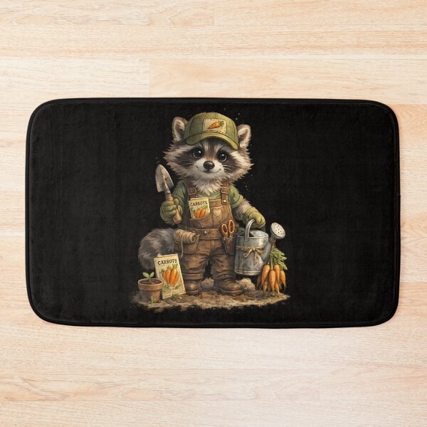 Item preview, Funny Raccoon Gardener – Cute Gardening Animal Design designed and sold by Funnygiftsstudio .