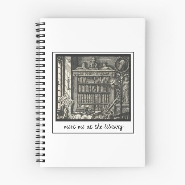 Item preview, Meet Me at the Library | Antique Library & Book Lover Design designed and sold by Department of Curiosity.