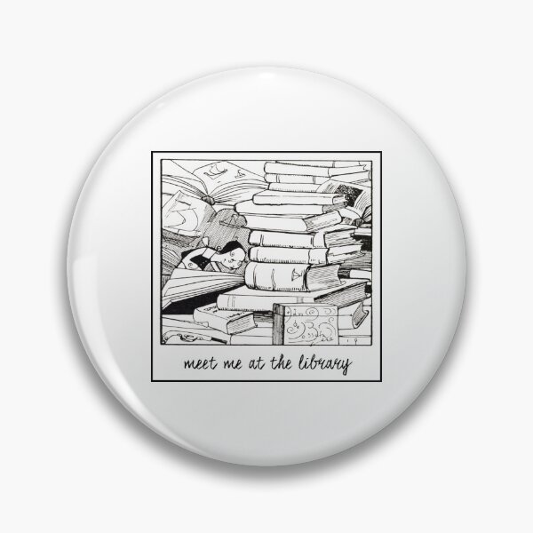 Item preview, Meet Me at the Library | Vintage Book Lover Design designed and sold by Department of Curiosity.
