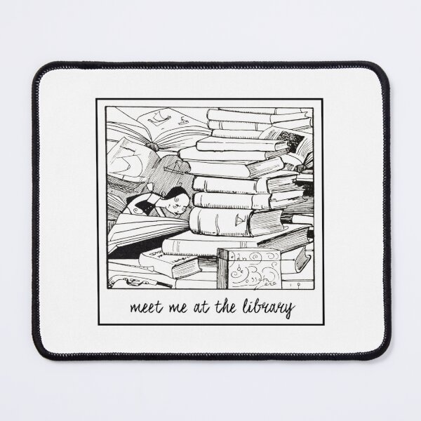 Item preview, Meet Me at the Library | Vintage Book Lover Design designed and sold by Department of Curiosity.