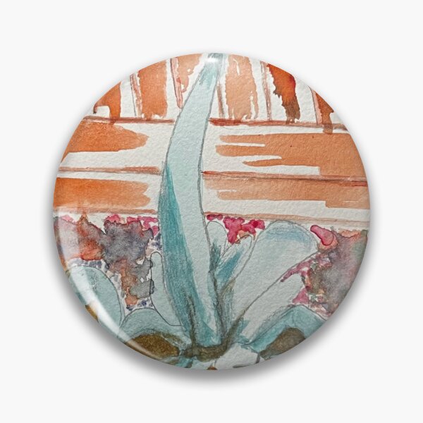 Item preview, Blue‑Green Agave Watercolor – Rustic Desert Botanical Art designed and sold by BirdandaBrush.