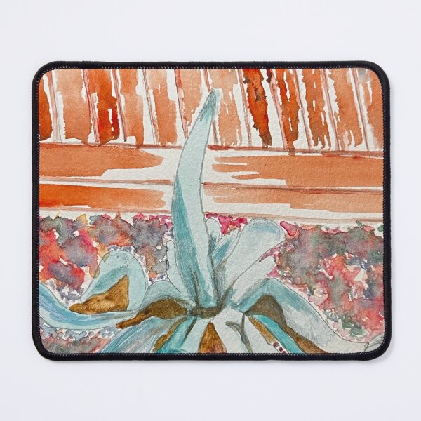 Item preview, Blue‑Green Agave Watercolor – Rustic Desert Botanical Art designed and sold by BirdandaBrush.