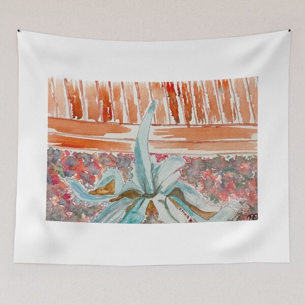 Item preview, Blue‑Green Agave Watercolor – Rustic Desert Botanical Art designed and sold by BirdandaBrush.