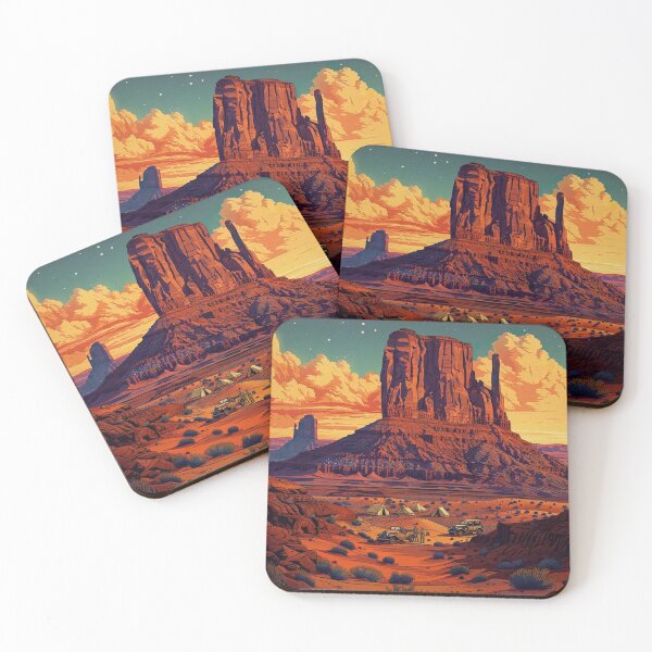 Item preview, Arizona Desert Travel Design Art Print Poster Wall Tee Vest  designed and sold by Cool Robot Bro..