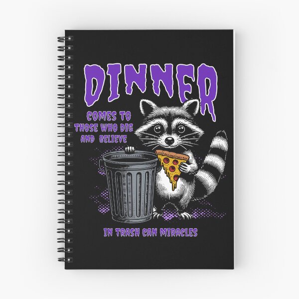 Item preview, Trash Can Miracles Raccoon & Pizza Illustration  designed and sold by FaeryNuff.