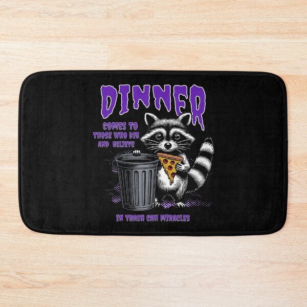 Item preview, Trash Can Miracles Raccoon & Pizza Illustration  designed and sold by FaeryNuff.