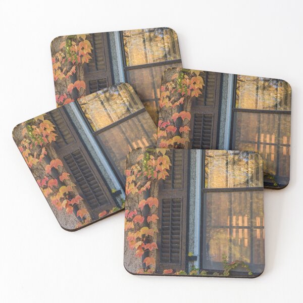 Item preview, Autumn Leaves Framing a Window designed and sold by Gerda Grice Photography.