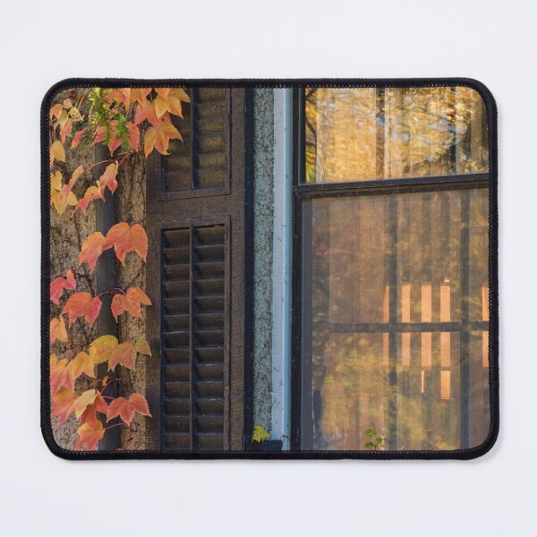 Item preview, Autumn Leaves Framing a Window designed and sold by Gerda Grice Photography.
