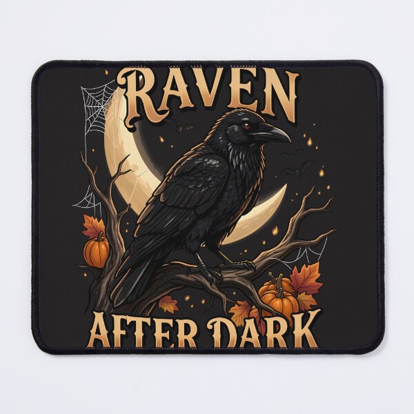 Item preview, Raven After Dark – Gothic Halloween Raven designed and sold by Raven Rune Atelier.
