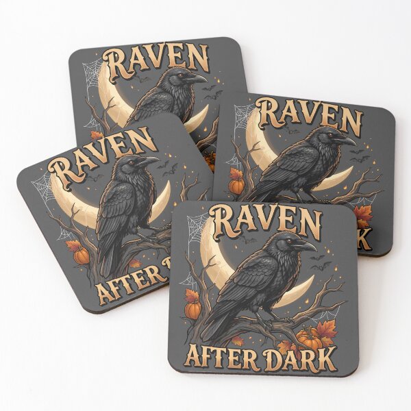 Item preview, Raven After Dark – Gothic Halloween Raven designed and sold by Raven Rune Atelier.