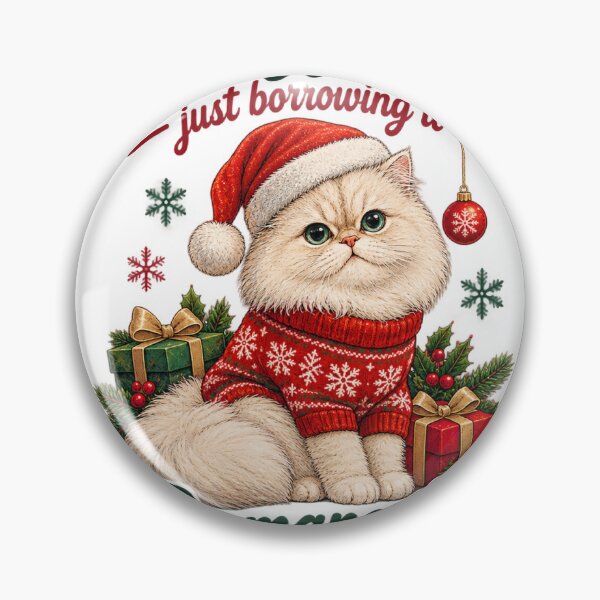 Item preview, Permanently on Naughty List Christmas Cat designed and sold by Elite_Junkies.