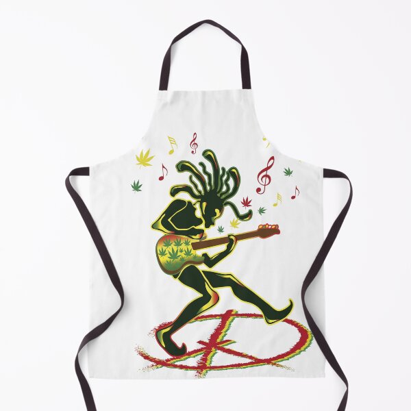 Item preview, Reggae, man playing guitar, magic, peace symbol, music notes, marijuana. designed and sold by JrNergal.