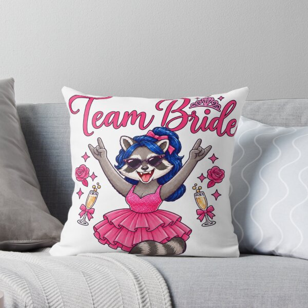 Item preview, Team Bride Party Raccoon – Funny Bachelorette Bride Squad Design designed and sold by mnkyride.