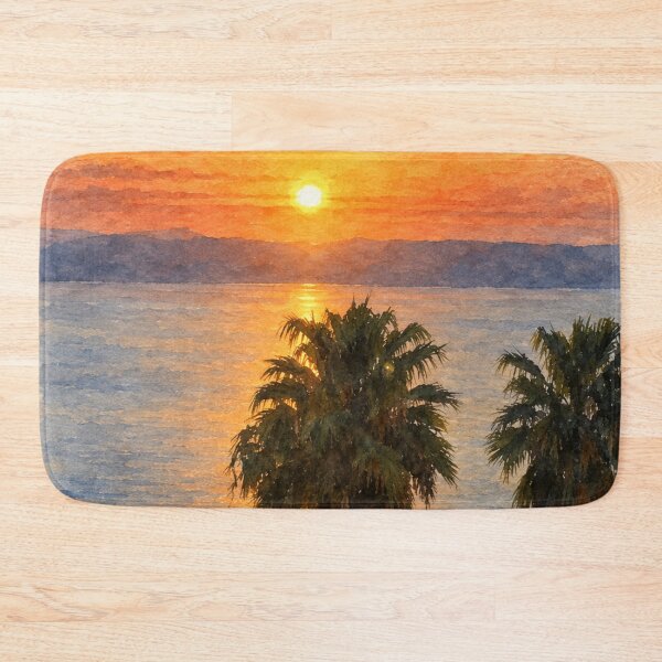 Item preview, Sunset and the palm trees designed and sold by Carol-arts-.