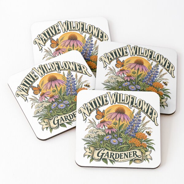 Item preview, Native Wildflower Gardener Pollinator Garden Butterfly Bee designed and sold by OUICHA.