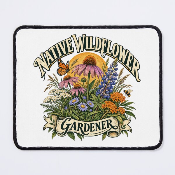 Item preview, Native Wildflower Gardener Pollinator Garden Butterfly Bee designed and sold by OUICHA.