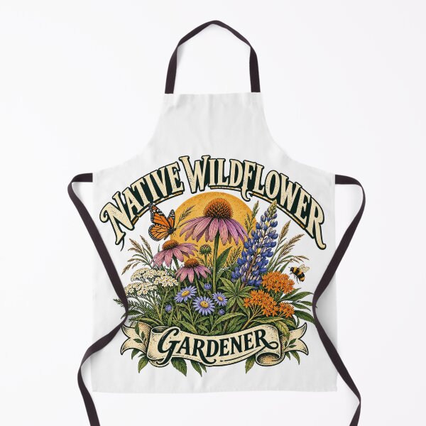 Item preview, Native Wildflower Gardener Pollinator Garden Butterfly Bee designed and sold by OUICHA.