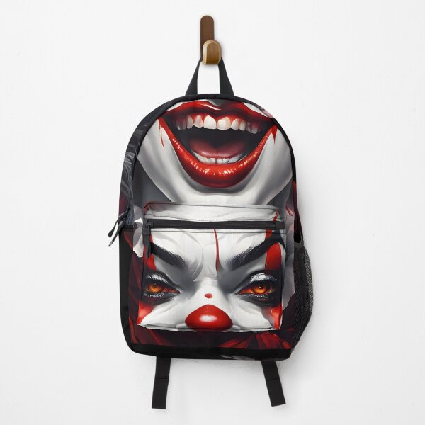 Item preview, Scary Female Clown with Red Rose Dark Gothic Horror designed and sold by UrbanPrts.