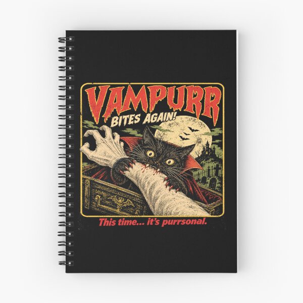 Item preview, Vampire Cat Halloween for Horror Cat Lovers designed and sold by POD DYNASTY | Original Print On Demand T-Shirt Graphics.