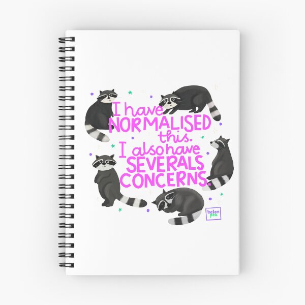Item preview, I've Normalised This. I Also Have Several Concerns Raccoon Print designed and sold by HelenPeaStudio.