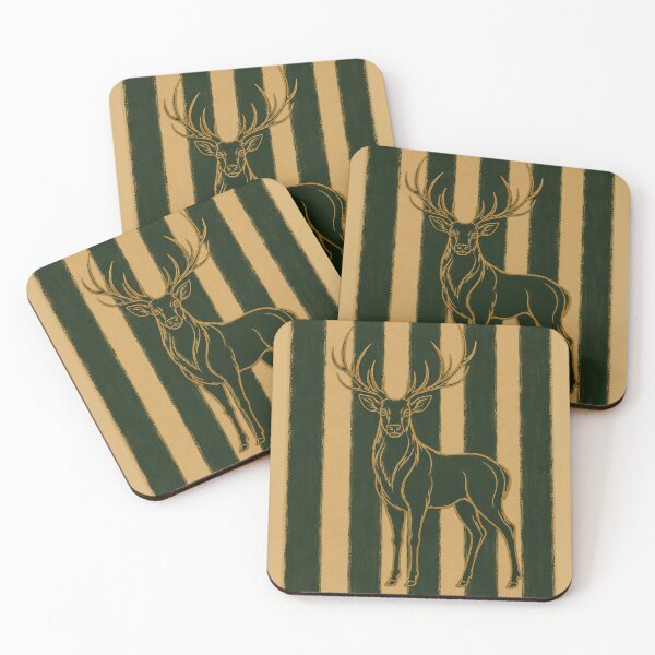 Item preview, Stag In Dark Green - Fall, Winter And Christmas Decor designed and sold by TheSlowShore.