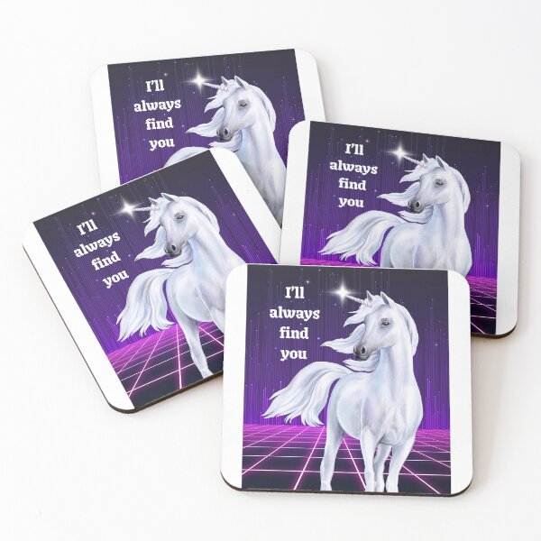 Item preview, I'll always find you retro 80's unicorn designed and sold by Strangestory.