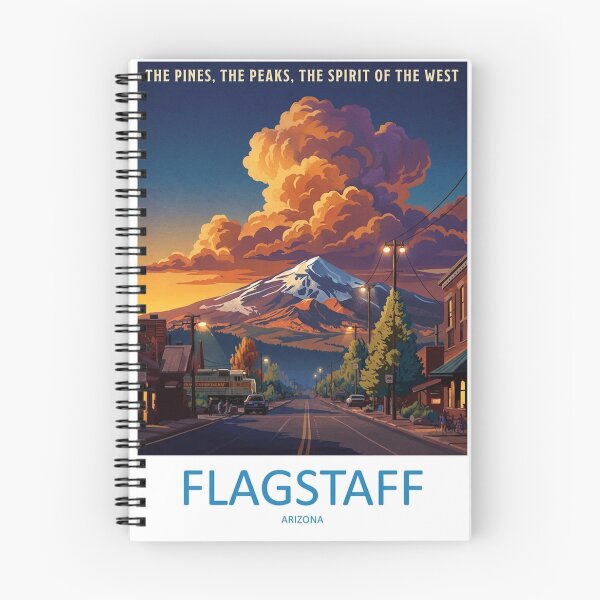Item preview, Flagstaff Arizona Travel Design Art Print Poster Wall Tee Vest  designed and sold by Cool Robot Bro..