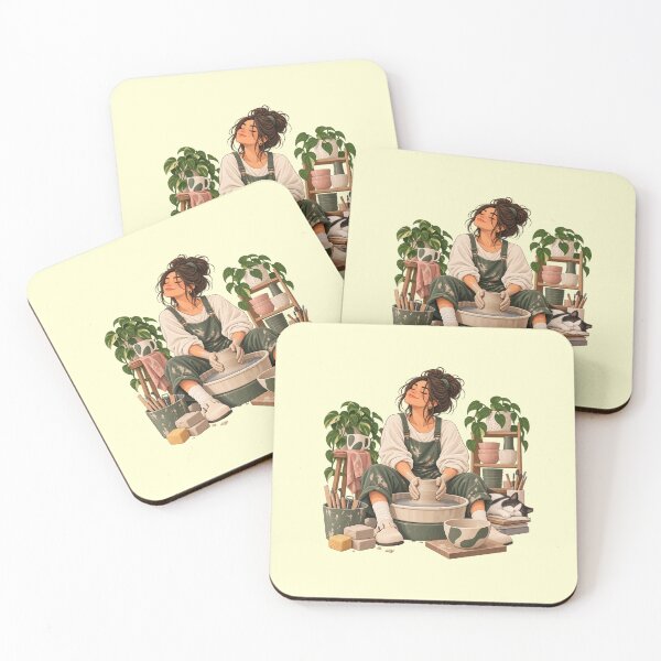 Item preview, Pottery Girl – Cozy Ceramic Artist Studio designed and sold by Carolina Salazar.