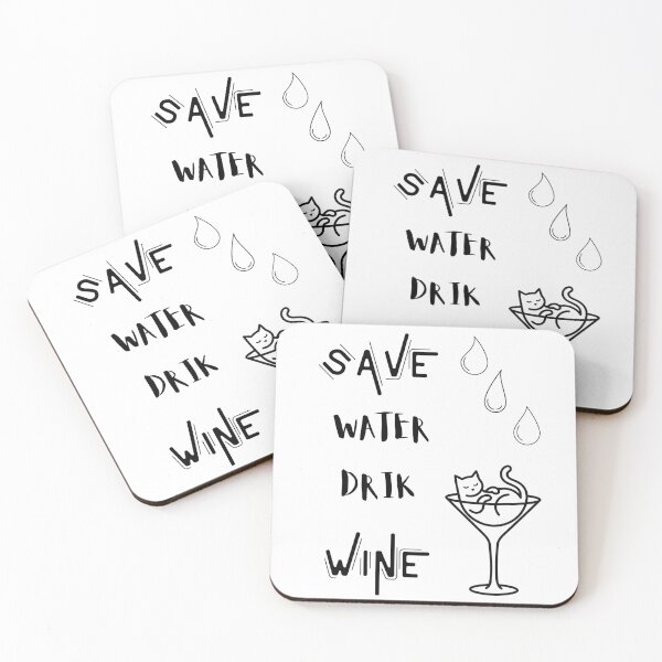 Item preview, Save Water Drink Wine. designed and sold by Dinasshop.