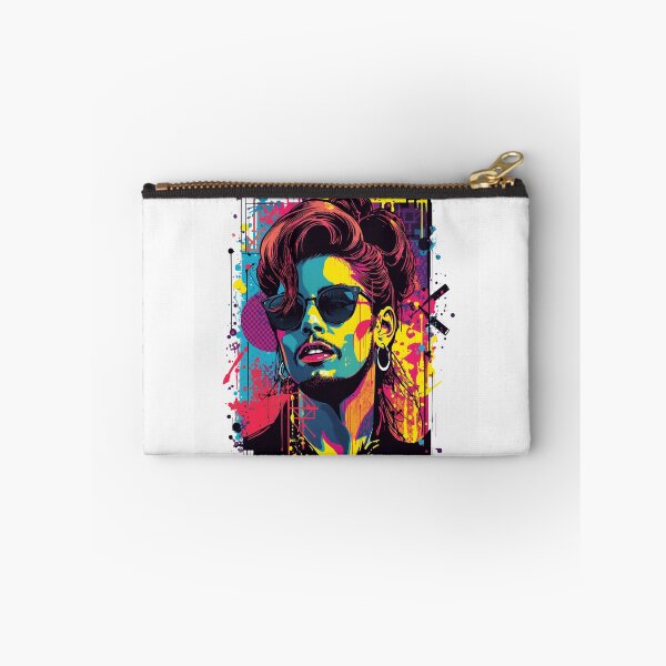 Item preview, Retro Neon Pop Art Sunglasses Portrait designed and sold by ERODED SELF.