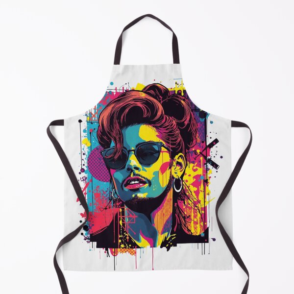 Item preview, Retro Neon Pop Art Sunglasses Portrait designed and sold by ERODED SELF.