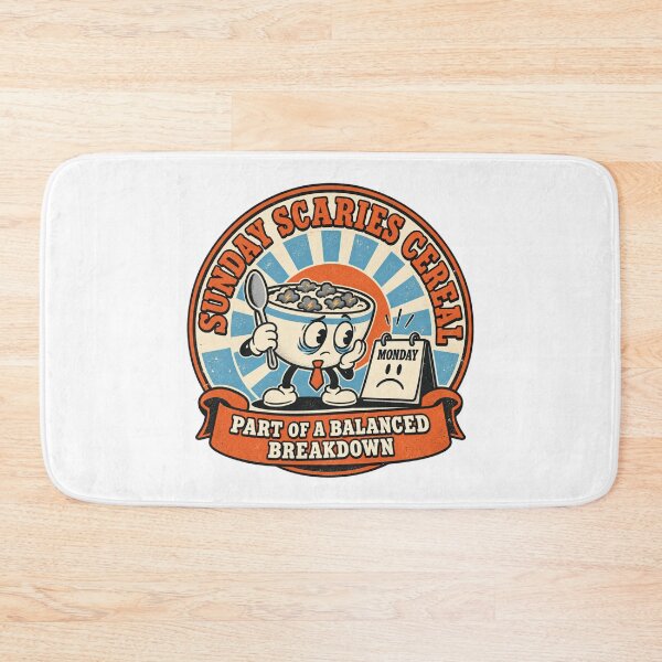Item preview, Sunday Scaries Cereal Parody Logo Tee designed and sold by Inkworksbyshery.