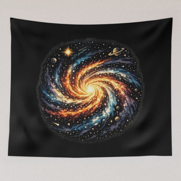 Item preview, Spiral galaxy with luminous dust lanes designed and sold by Daily Quirk.