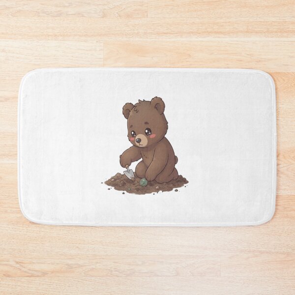 Item preview, Cute Bear Digging Ancient Coin designed and sold by Ella_Sketch.