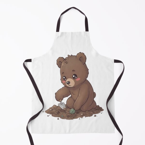 Item preview, Cute Bear Digging Ancient Coin designed and sold by Ella_Sketch.
