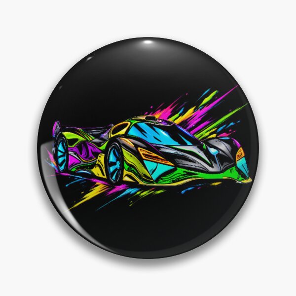 Item preview, Neon Paint Splatter Hypercar Abstract Vector Racing Art designed and sold by Nexus Space.
