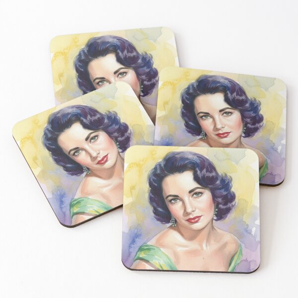 Item preview, Elizabeth Taylor, watercolours designed and sold by Pinkgnomie.