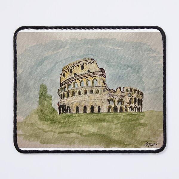 Item preview, Colosseum Watercolor Painting designed and sold by BirdandaBrush.