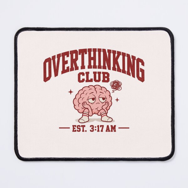 Item preview, Overthinking Club – Retro Tired Brain designed and sold by Carolina Salazar.