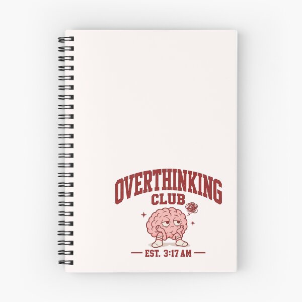 Item preview, Overthinking Club – Retro Tired Brain designed and sold by Carolina Salazar.