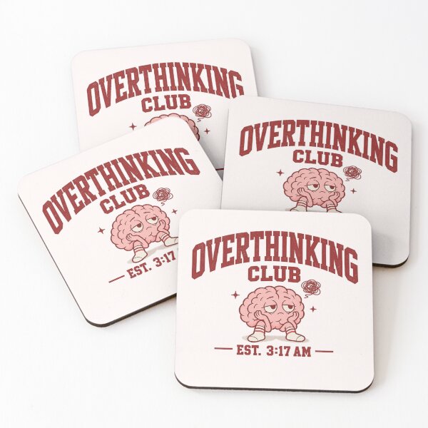 Item preview, Overthinking Club – Retro Tired Brain designed and sold by Carolina Salazar.