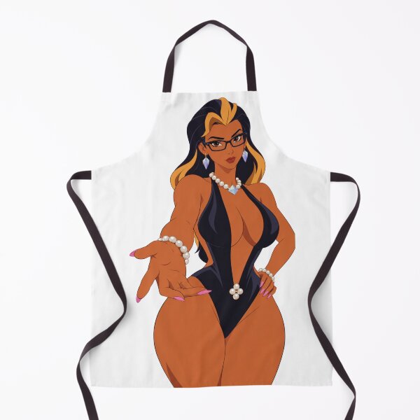 Item preview, Retro Cartoon Pin Up Glamour Girl – Black & Gold Vintage Style designed and sold by Hollow Moon Studios..
