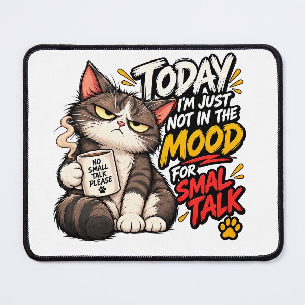 Item preview, Mr. Grumpy – Today I'm Just Not in the Mood for Small Talk designed and sold by Strongermind.
